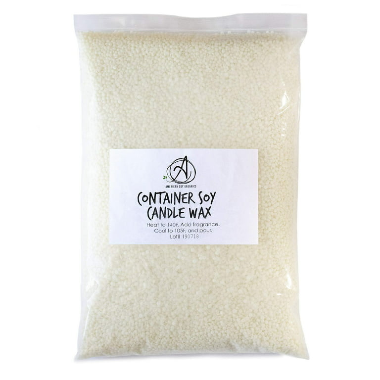 American Soy Organics Midwest Container Soy Wax: 10 lb Bag of Candle Wax  for Candle Making 10 pound bag 
