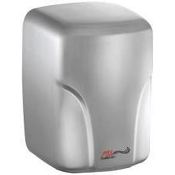 American Specialties Surface Mounted Hand Dryer, Satin Stainless Steel, 11.29X8.062X7.07 In., 120 Volts, 14.6 Amps, 48-68 Cfm