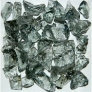 American Specialty Glass LGRAYZZS-25 Recycled Chunky Glass, Gray - Small - 0.25-0.5 in. - 25 lbs