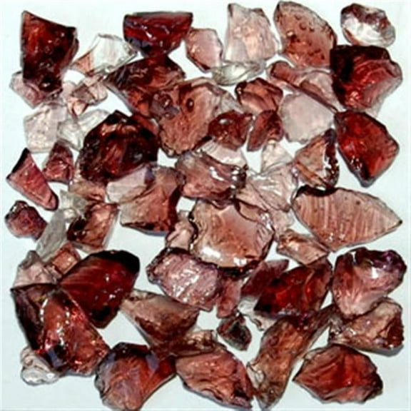 American Specialty Glass LPURPLES-25 Recycled Chunky Glass, Purple - Small - 0.25-0.5 in. - 25 lbs