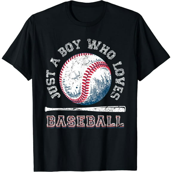 American Sport Fan Baseball Lover Boys Batter Baseball T-Shirt Black Small