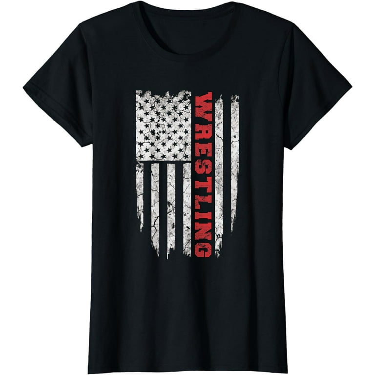 American Sport Wrestling T-Shirt Usa Tee Shirts