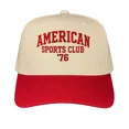 thumbnail image 1 of American Sports Club ’76 Hat, Classic Embroidered Trucker Cap, Adjustable Snapback Baseball Hat for Everyday Wear, Perfect for Sports Fans, Retro Lovers and Casual Outfits, 1 of 5