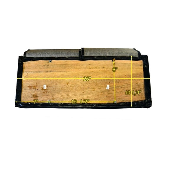 American Sportworks Double Seat for Off-Road Vehicles, Heavy Duty Bench Style, Fits Multiple Models, Comfortable Two-Person Design, Black