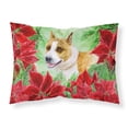 thumbnail image 1 of American Staffordshire Poinsettas Fabric Standard Pillowcase, 1 of 2