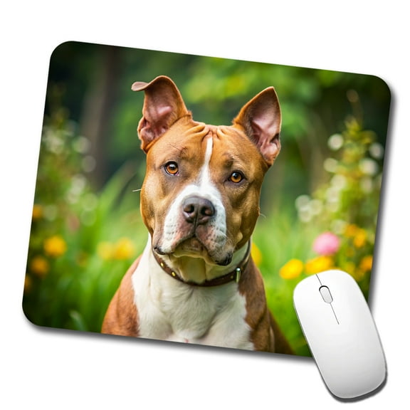 American Staffordshire Terrier Dog Photo Mouse Pad Low Profile Gaming Mat