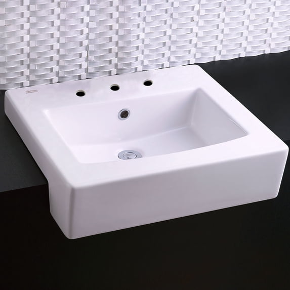 American Standard 0342008.020 Boxe 19-3/4" Drop In Fireclay Bathroom Sink - White