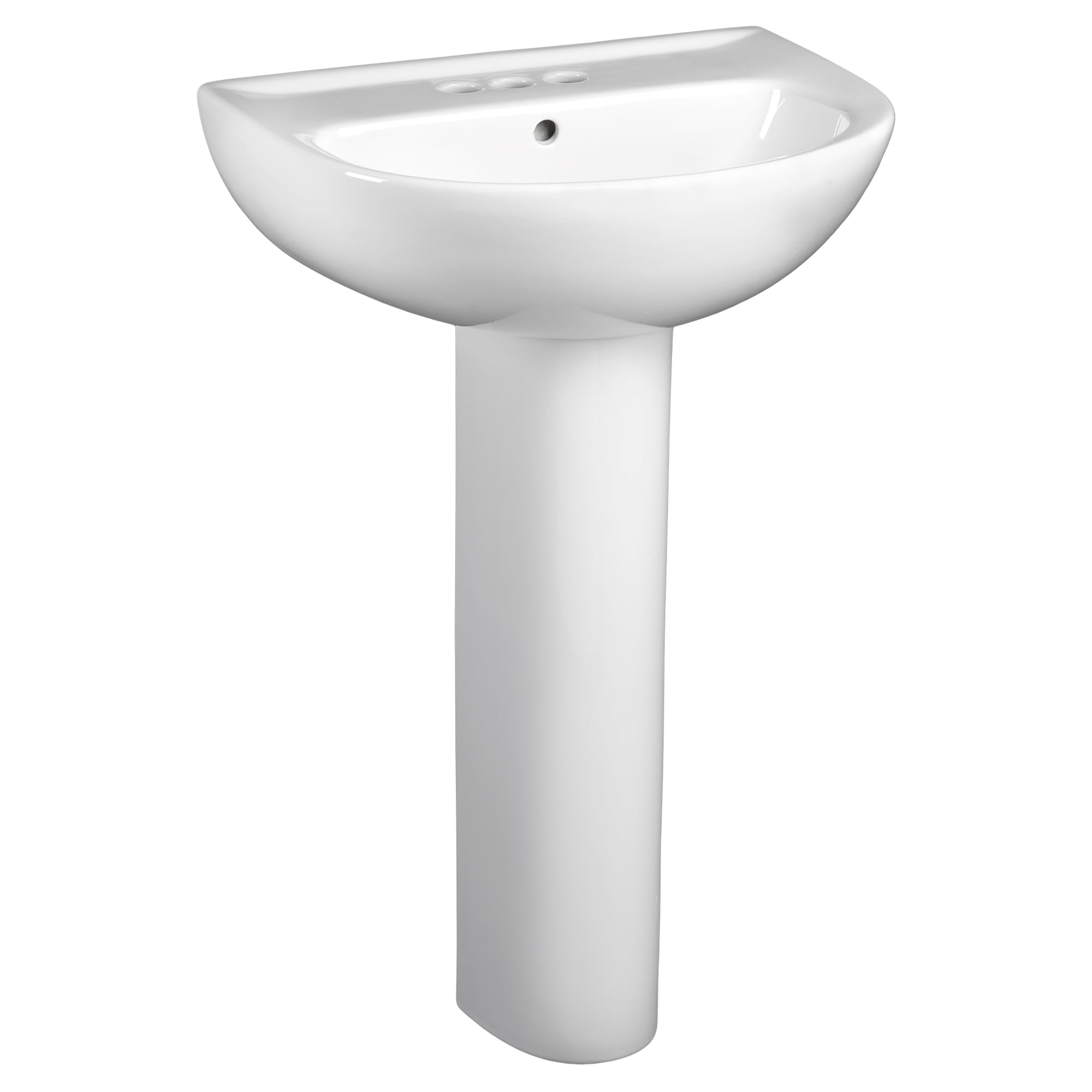 American Standard Evolution 24 in. Pedestal Sink Basin in White American Standard Evolution 24 in. Pedestal Sink Basin in White