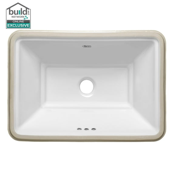 American Standard 0483.000 Estate 19-3/4" Undermount Vitreous China Bathroom Sink - White