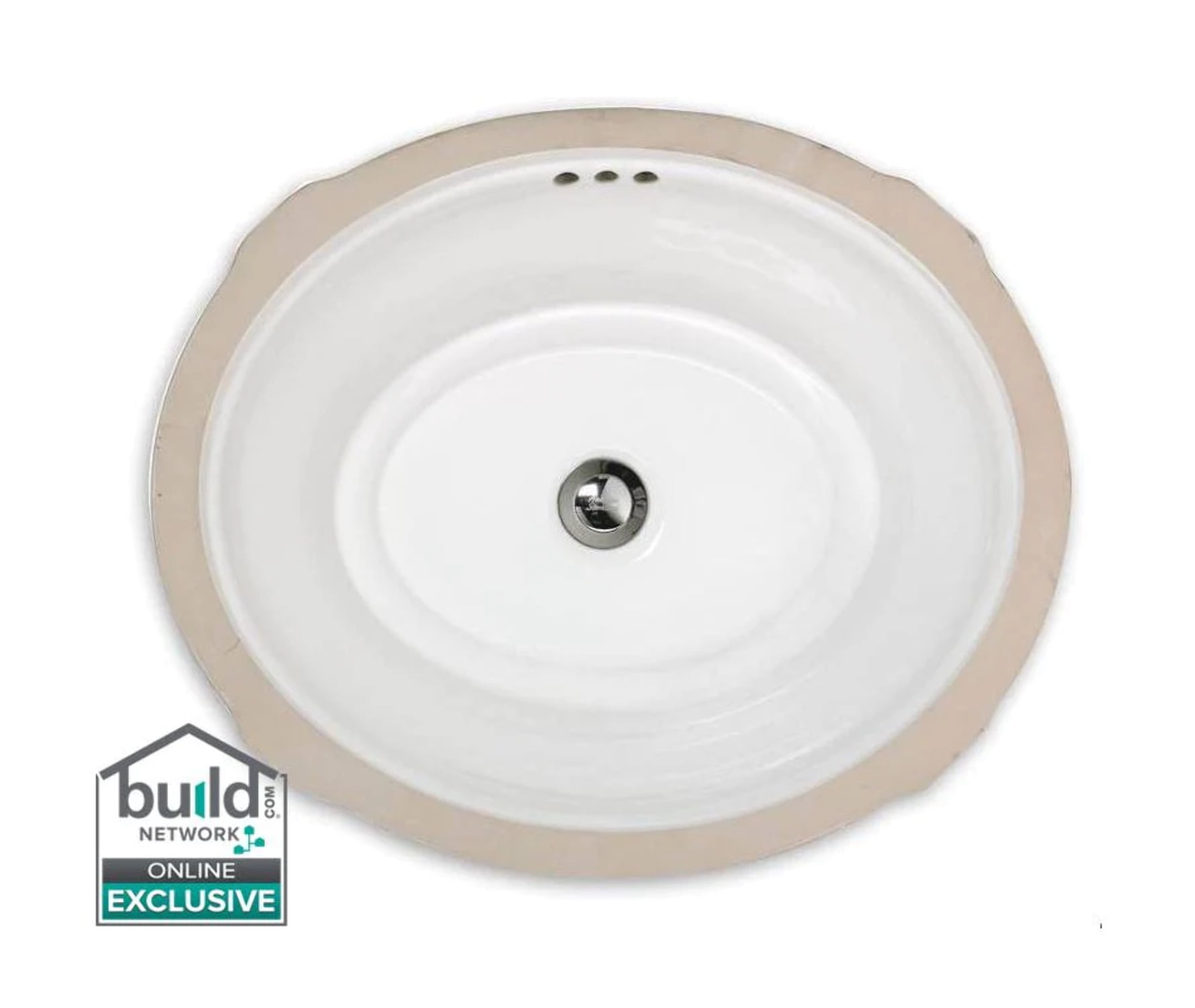 White Oval Ceramic Undermount Bathroom Sink