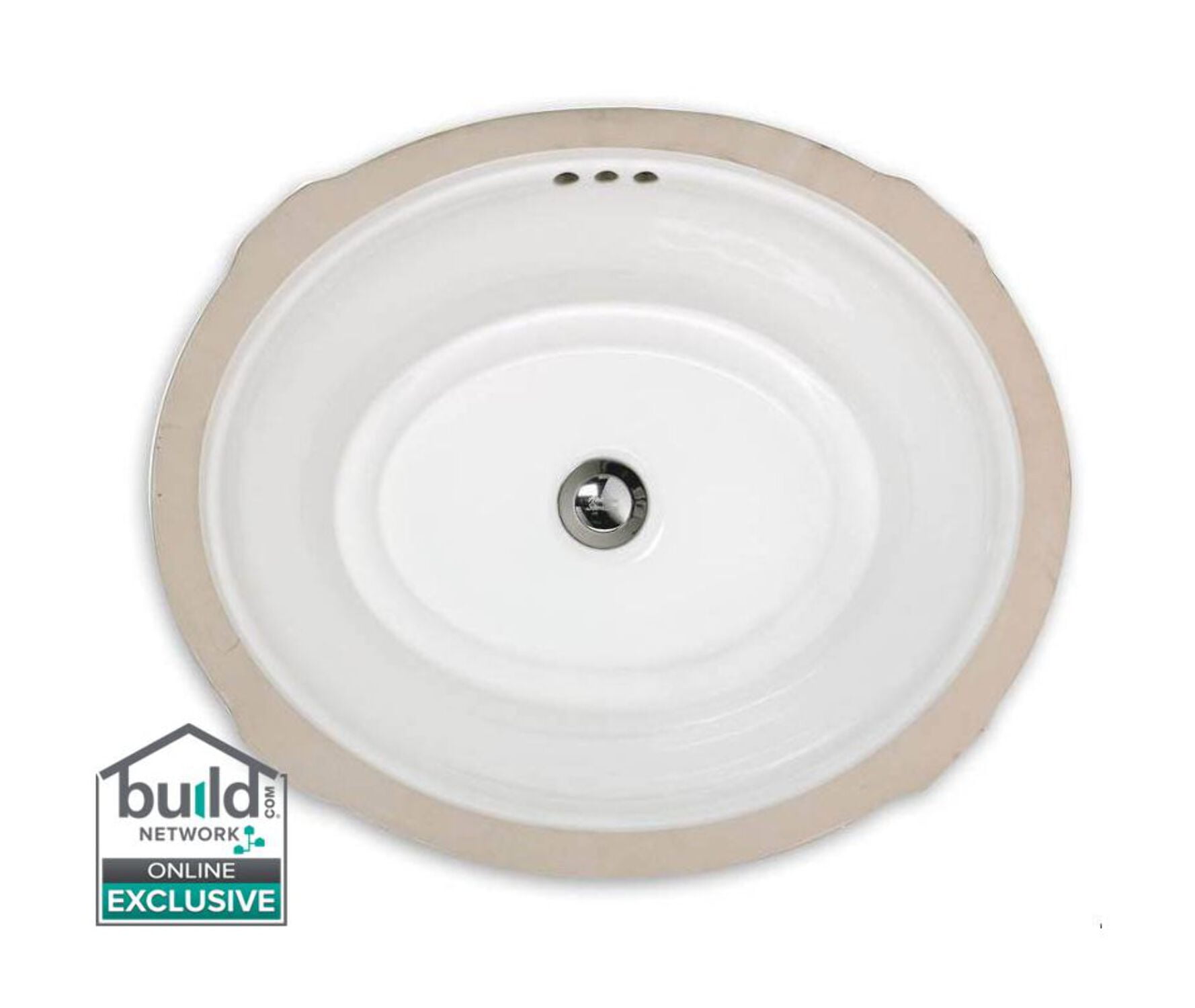 White Oval Ceramic Undermount Bathroom Sink