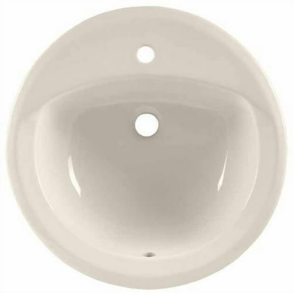 American Standard 0490.156.020 Rondalyn Round Drop Sink with Single Faucet Hole, Available in Various Colors