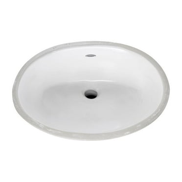 OVALYN 19-1/4X16-1/4 FR/OFLO U/GLAZE WHT