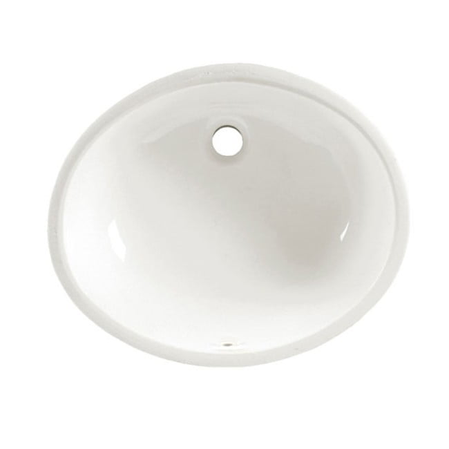 American Standard 0496.300 Ovalyn 17" Undermount Porcelain Bathroom Sink White