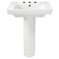 thumbnail image 1 of American Standard 0641800.020 Boulevard Pedestal 8-Inch Counter, White, 1 of 4