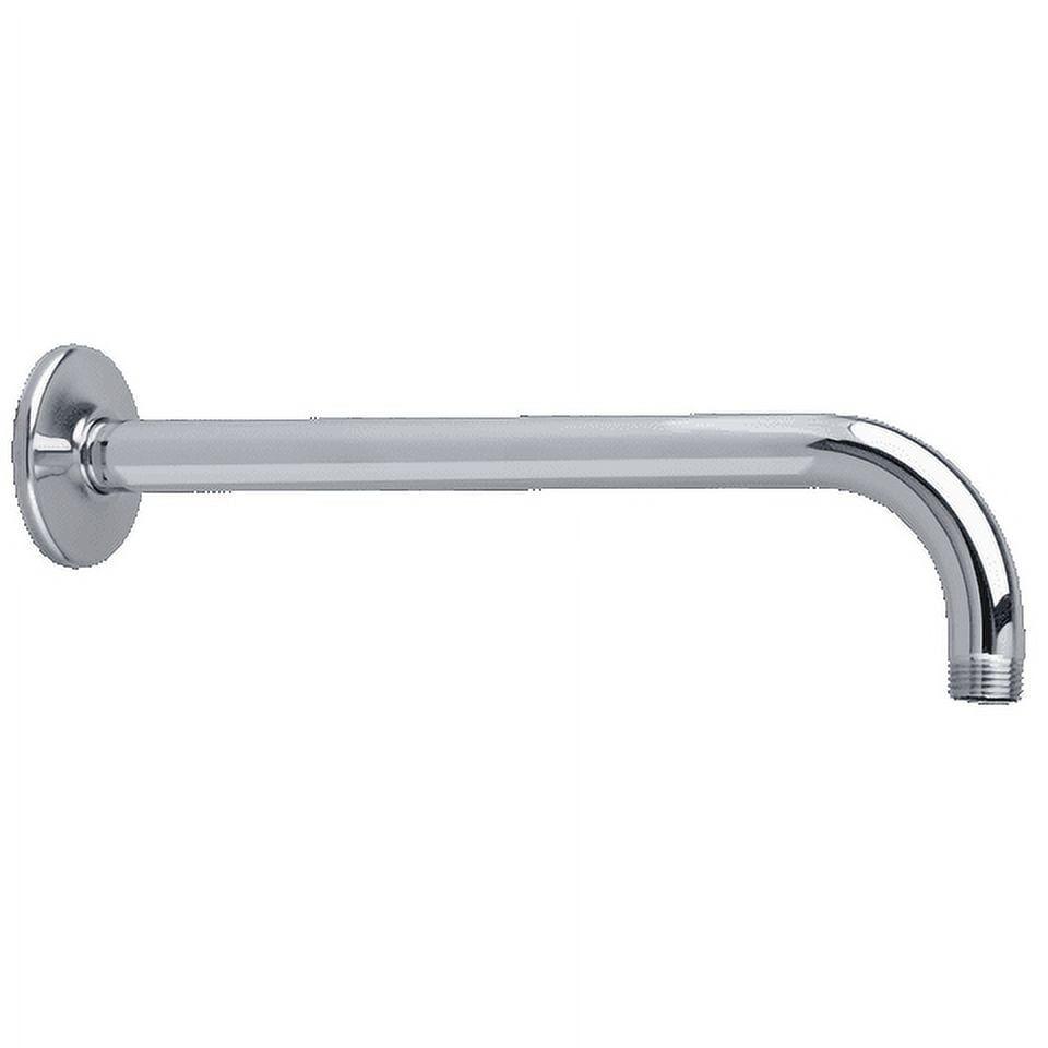 12-Inch Polished Chrome Brass Wall-Mounted Shower Arm