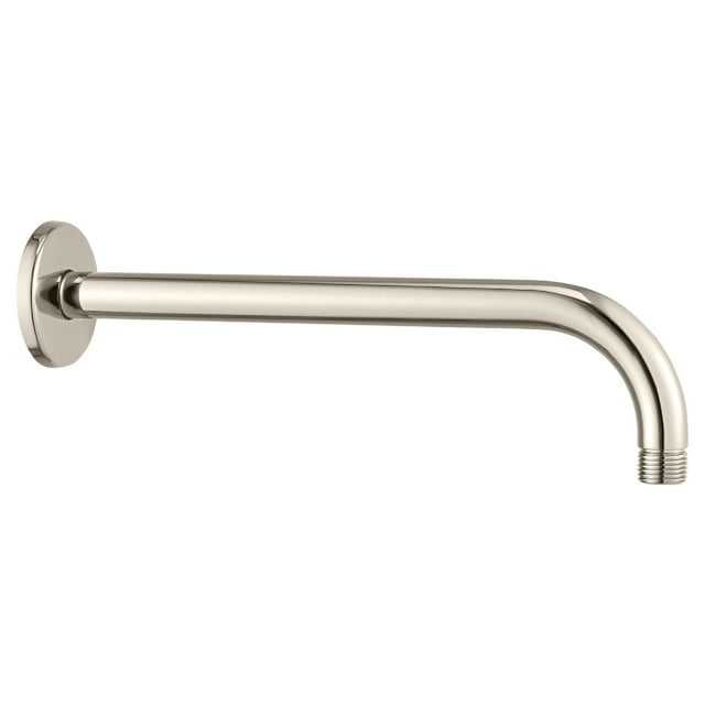 American Standard 12-in Wall Mount Right Angle Shower Arm in Polished Nickel