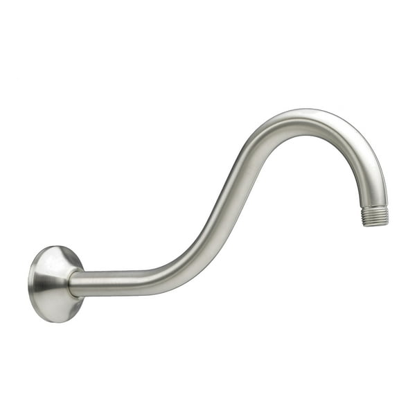 American Standard 12-in Wall Mount Shepherd's Crook Shower Arm in Brushed Nickel