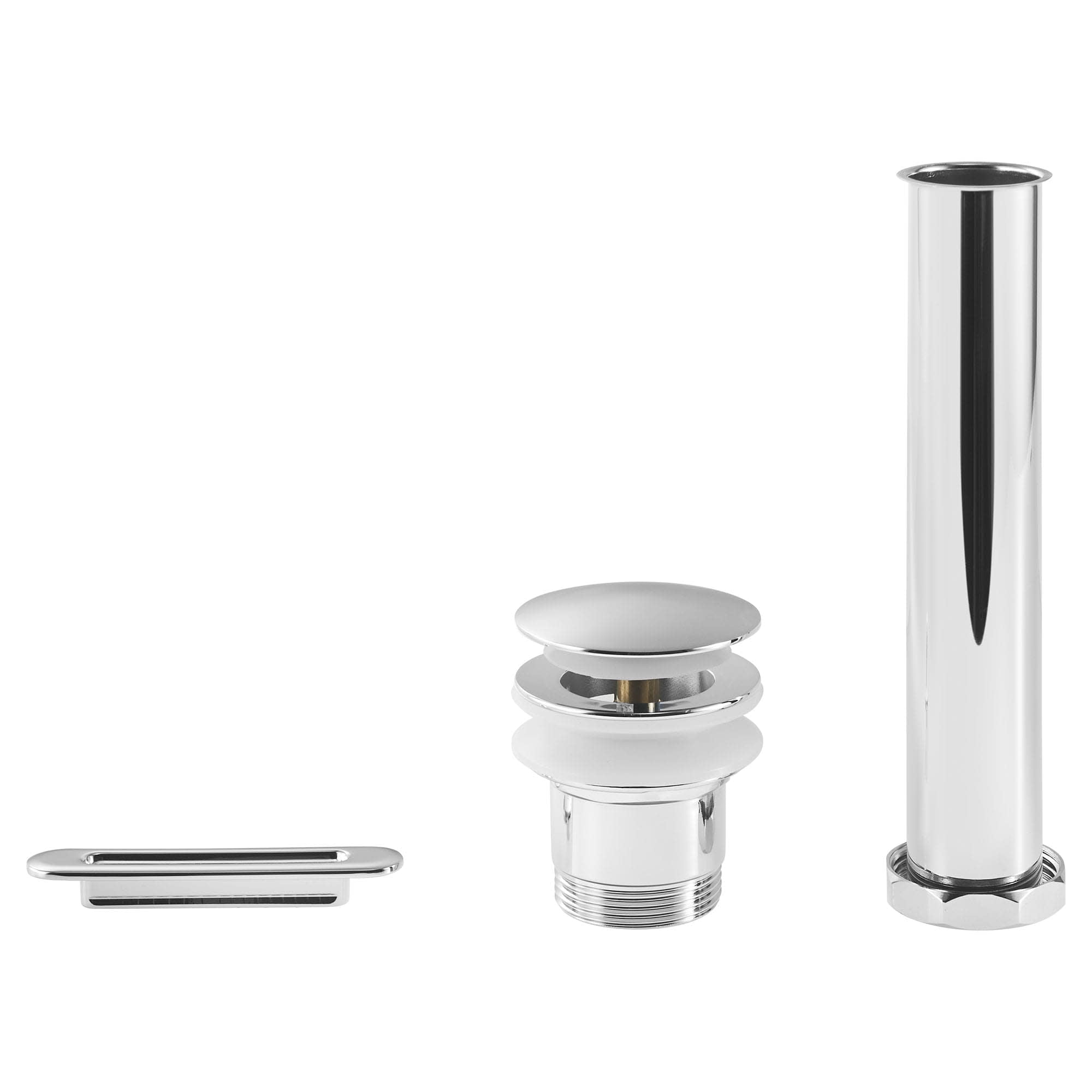 Polished Chrome Round Tub Drain and Overflow Kit