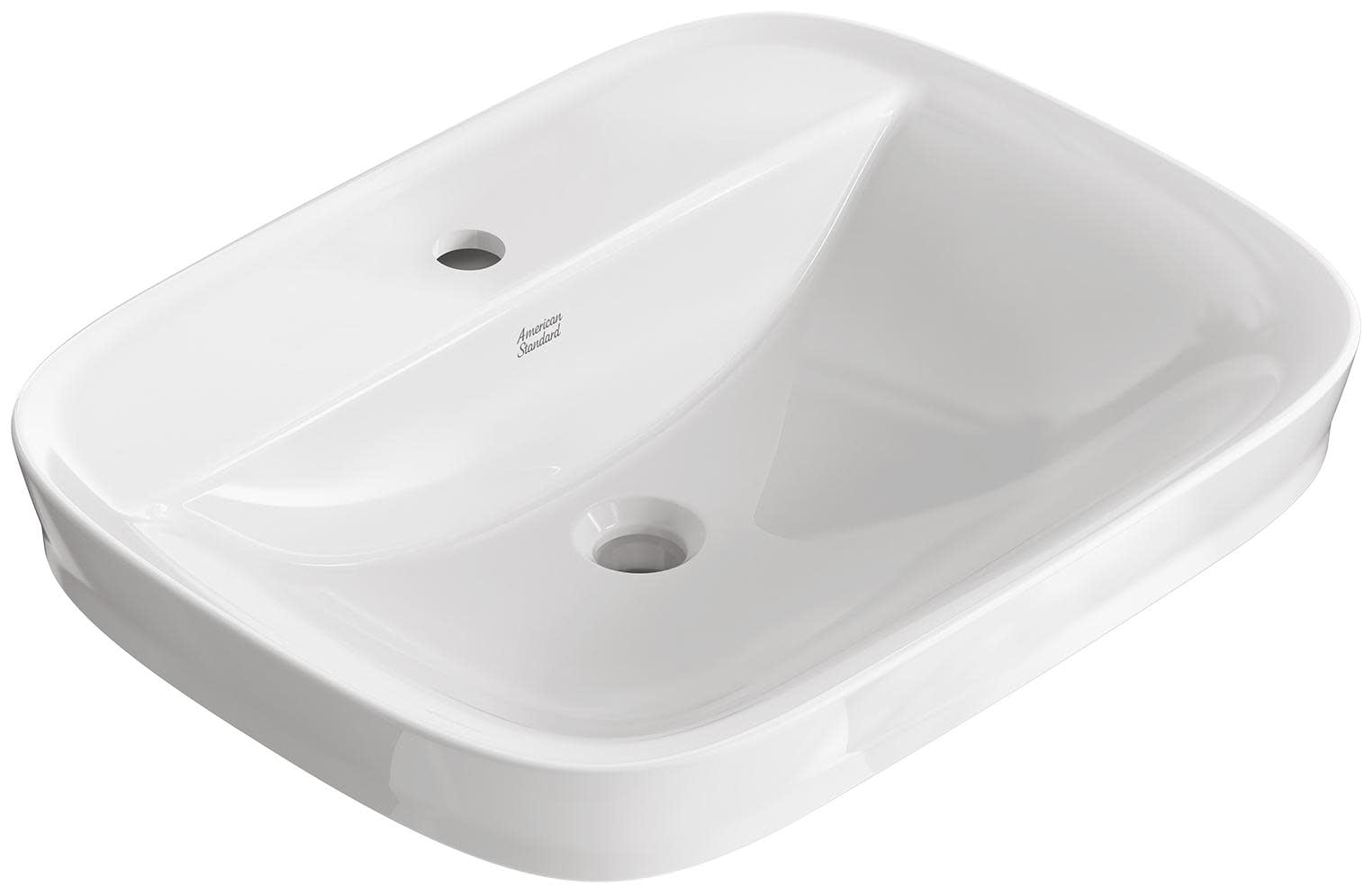 American Standard White Ceramic Above-Counter Rectangular Sink