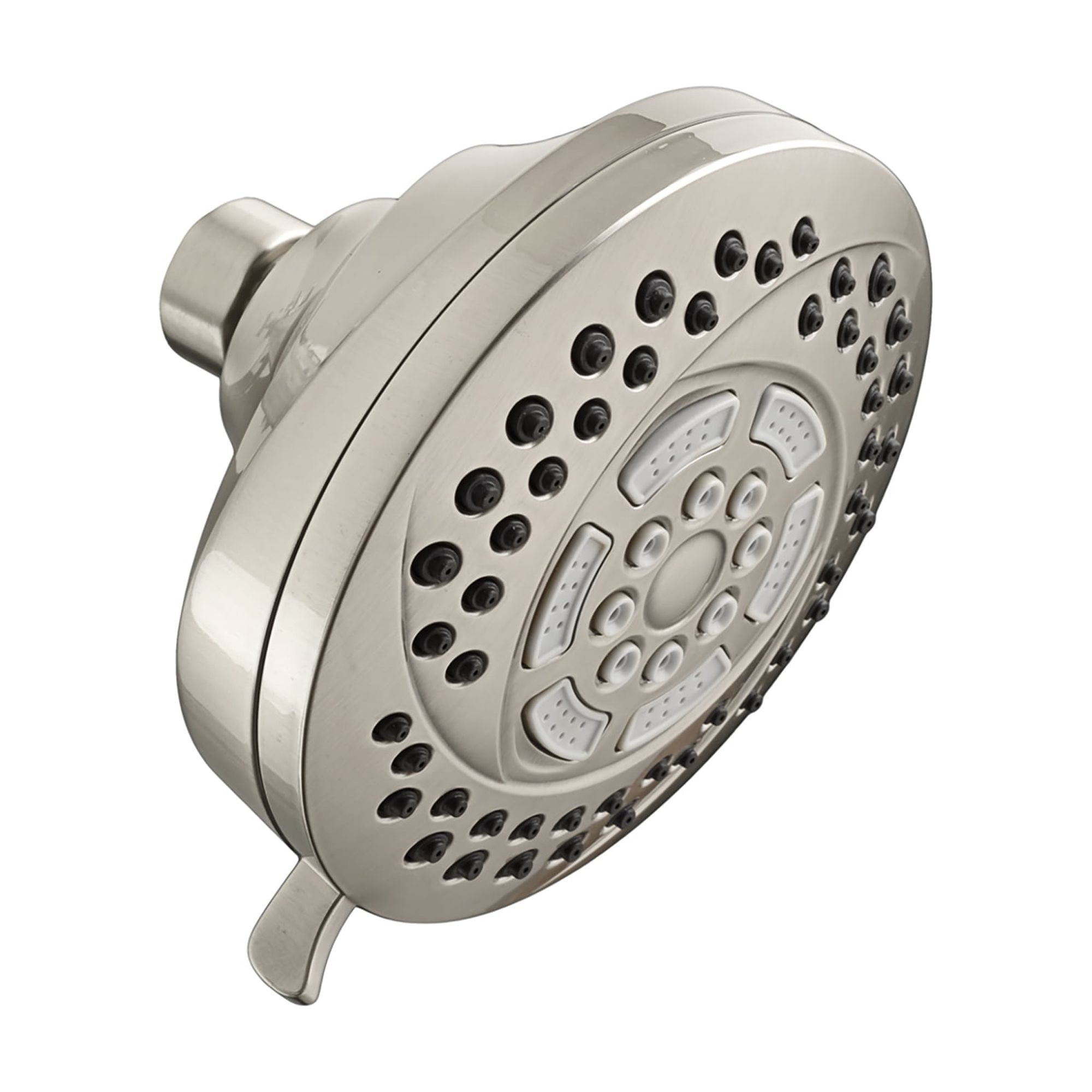 HydroFocus Satin Nickel 6-Function Wall Mounted Showerhead
