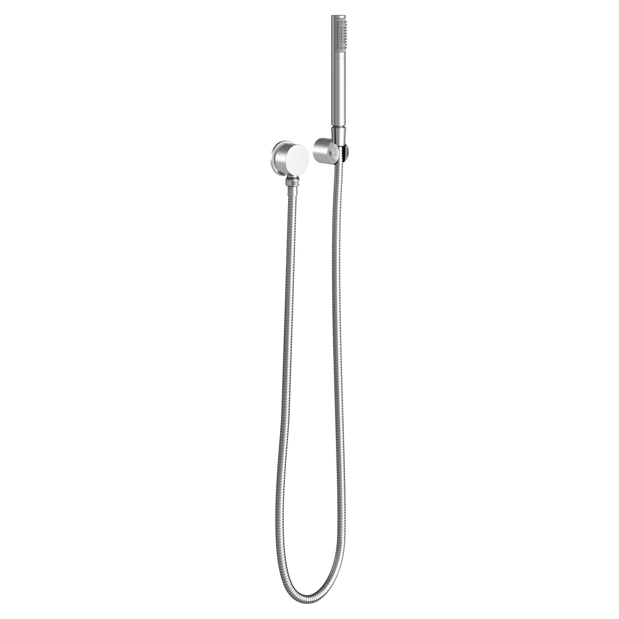 Polished Chrome Minimalist Wall Mounted Handheld Shower Head
