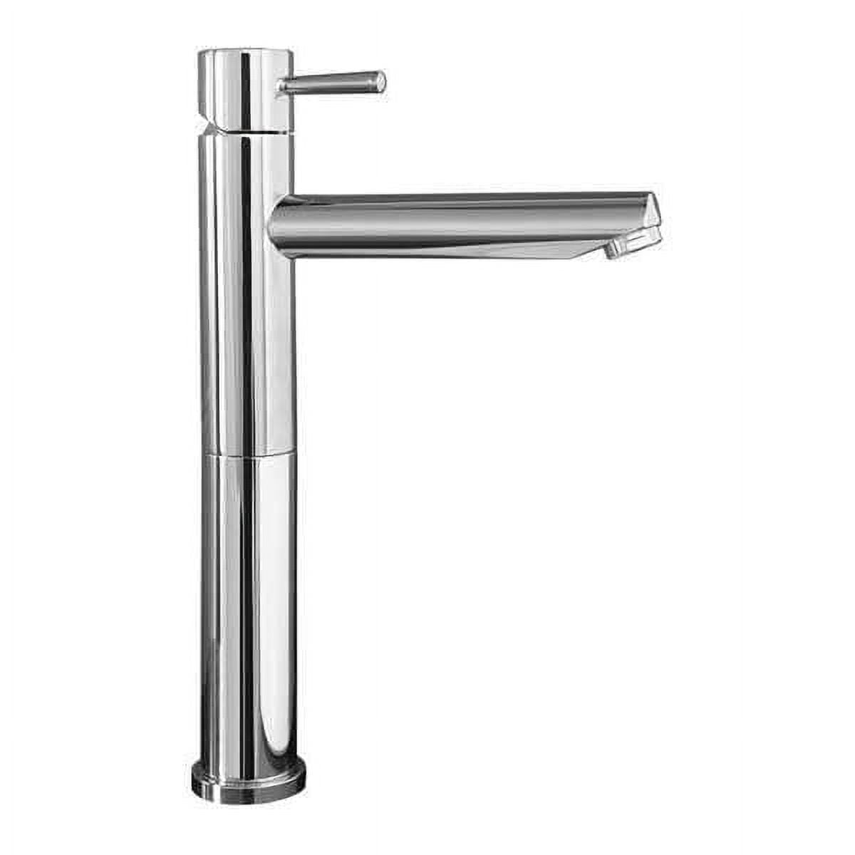 Polished Chrome Single Handle Vessel Bathroom Faucet