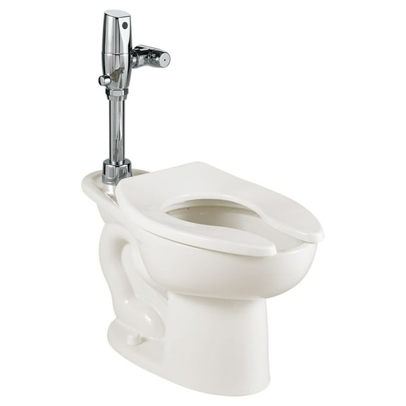 American Standard 2234528.020 Madera 15-Inch Elongated 1.28 GPF Universal Toilet Bowl with Selectronic Flush Valve, Whi