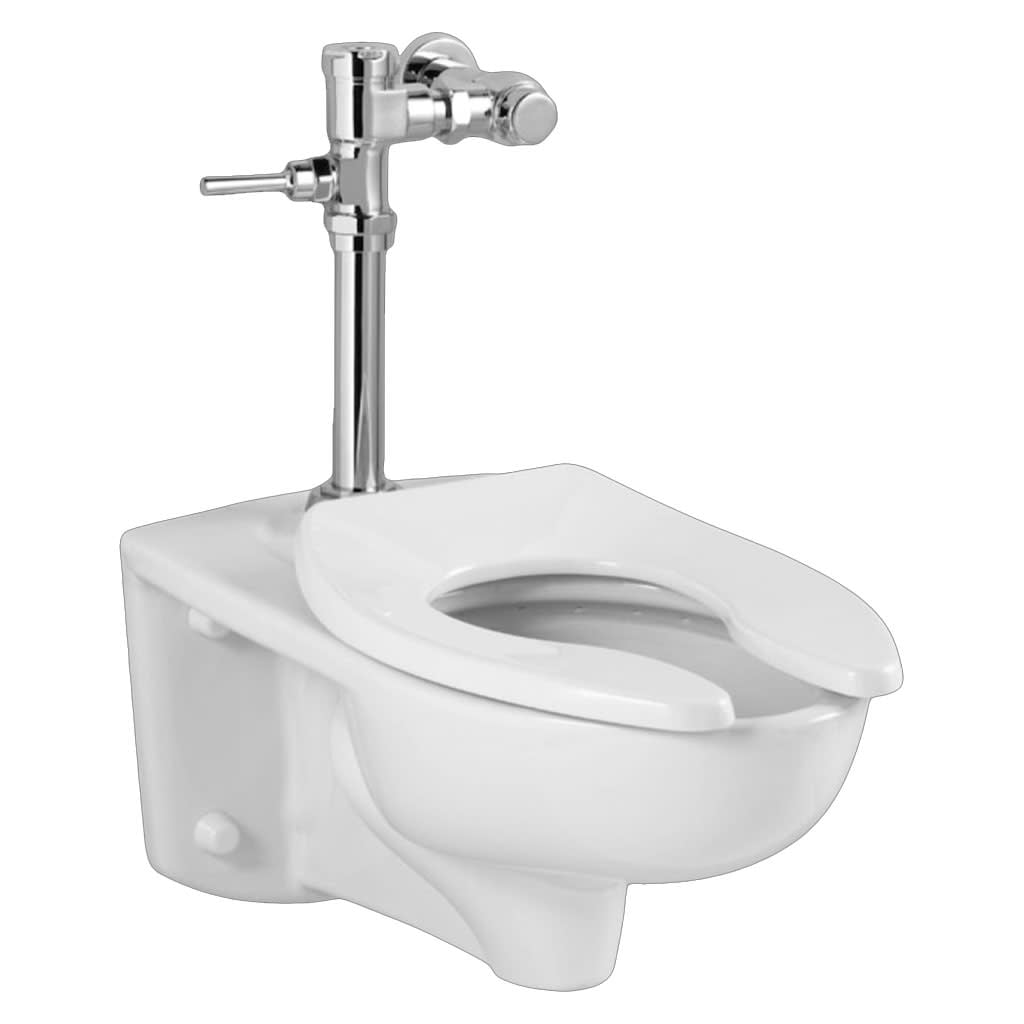 White Elongated Wall-Mounted Dual Flush High Efficiency Toilet