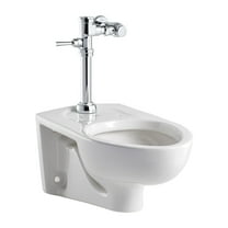 Afwall Millennium Wall-Hung EverClean Toilet System With Manual Piston Flush Valve, 1.28 gpf/4.8 Lpf