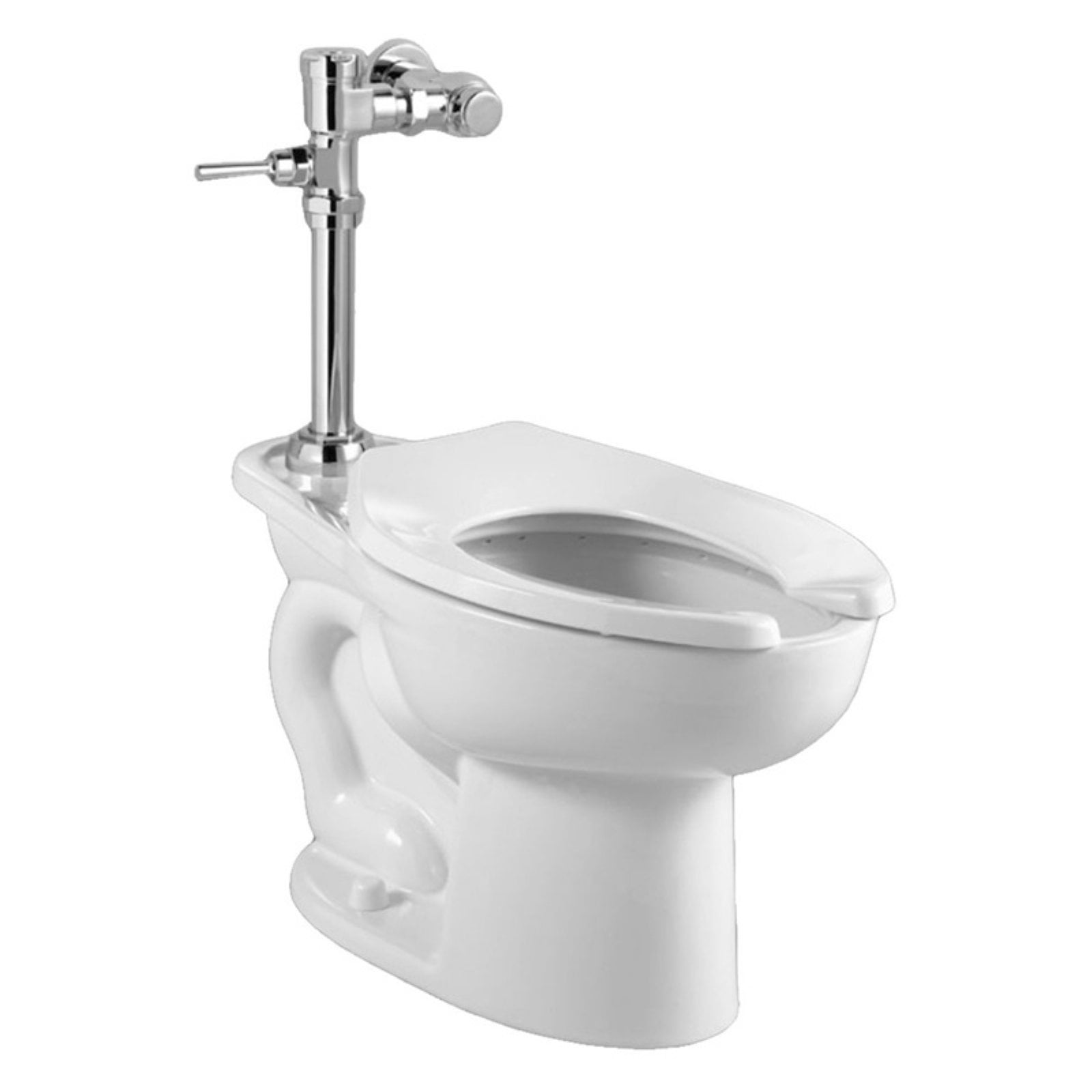 White Vitreous China Elongated High Efficiency Toilet
