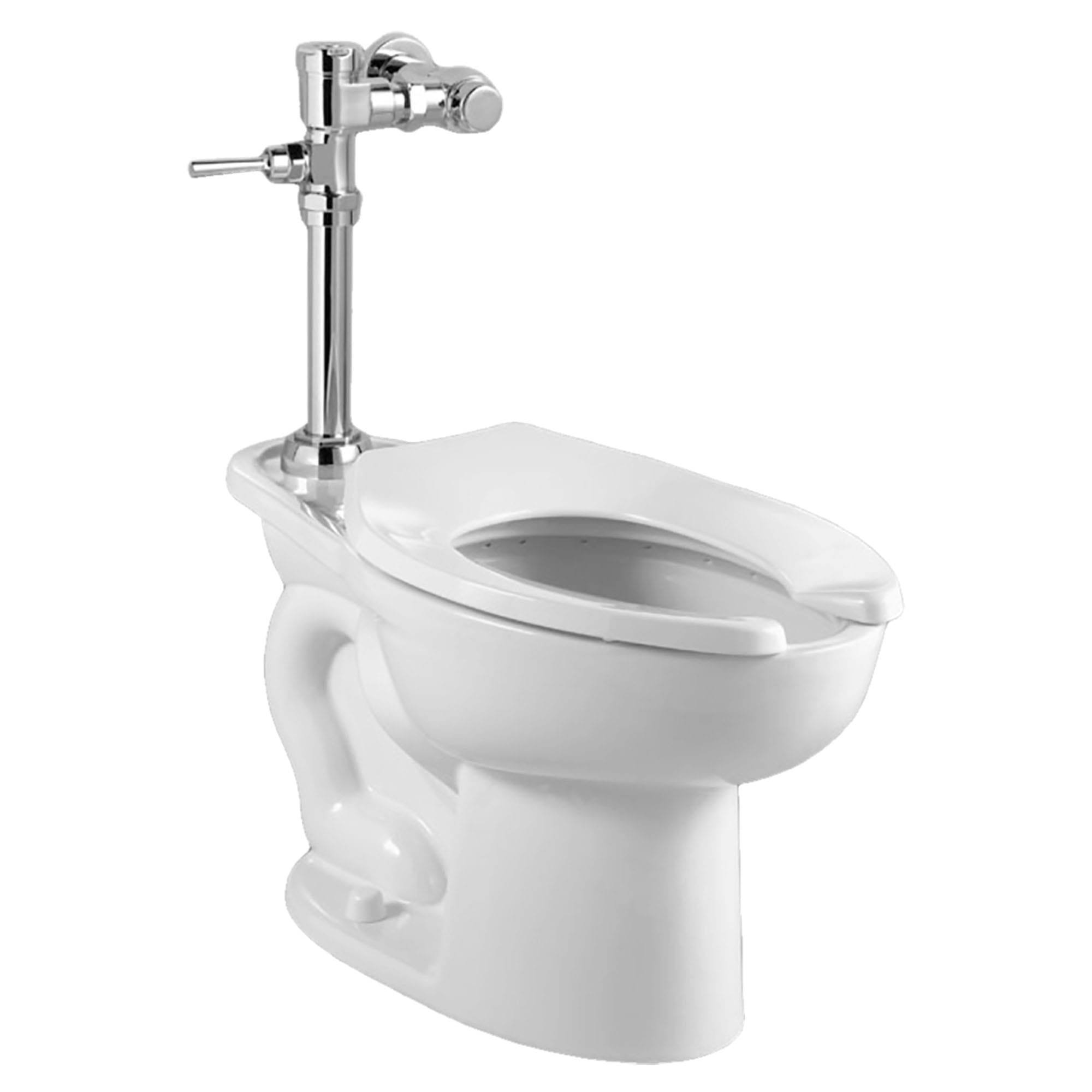 White Vitreous China Elongated High Efficiency Toilet