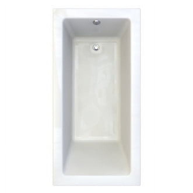 Studio 74.5'' White Acrylic Drop-In Soaking Bathtub