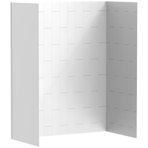 American Standard 2952Bwt.32 Aspirations 60" W X 32" D X 72" H Vertical Tile Bath Wall Set