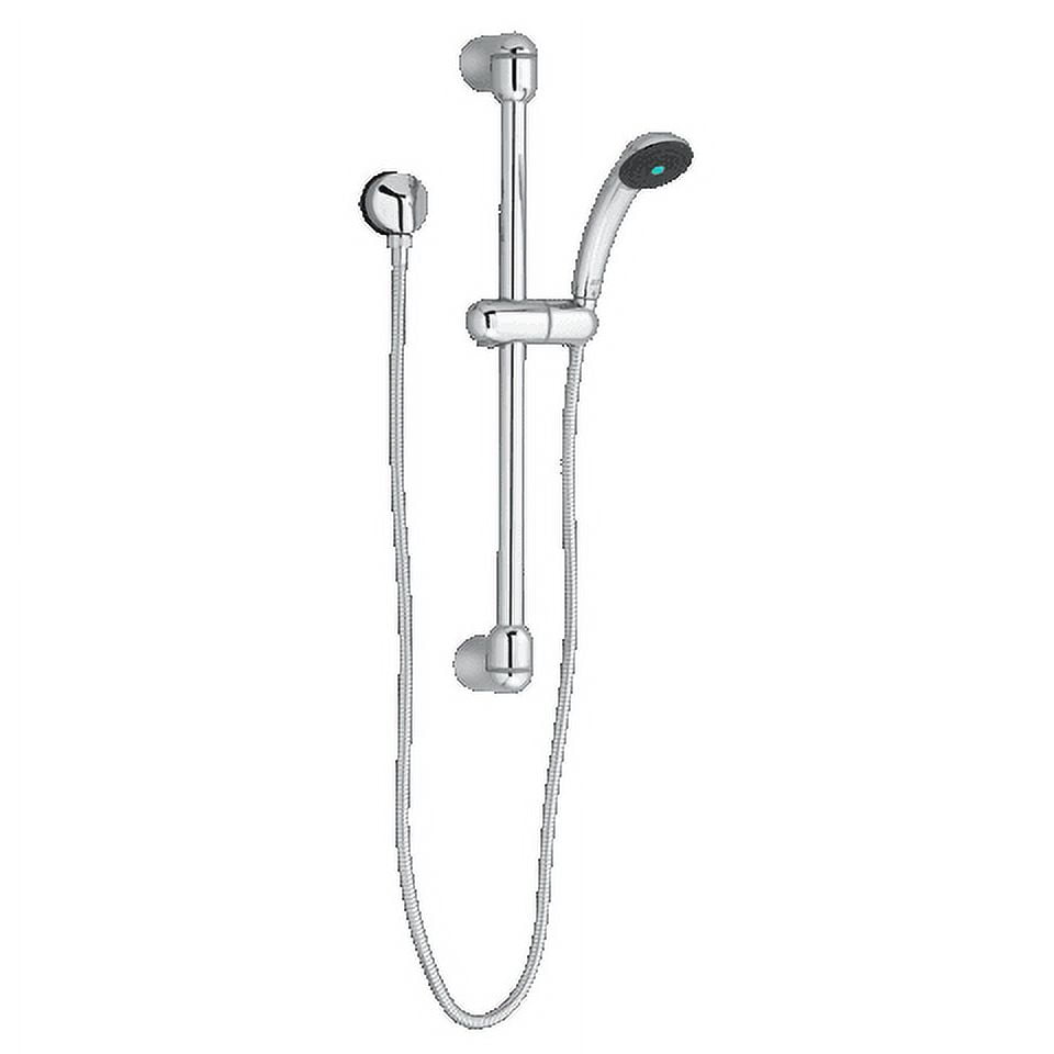 Chrome Adjustable Height Wall Mounted Handheld Shower