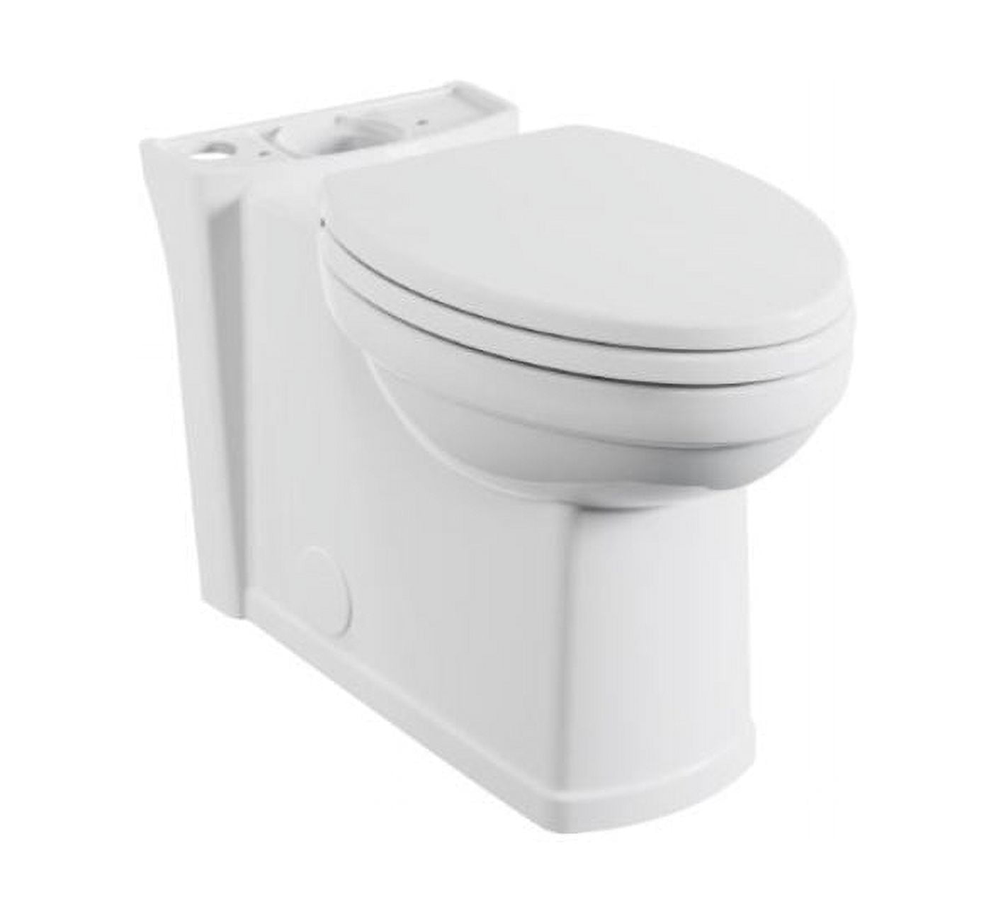 White Vitreous China Skirted Elongated Chair Height Toilet Bowl