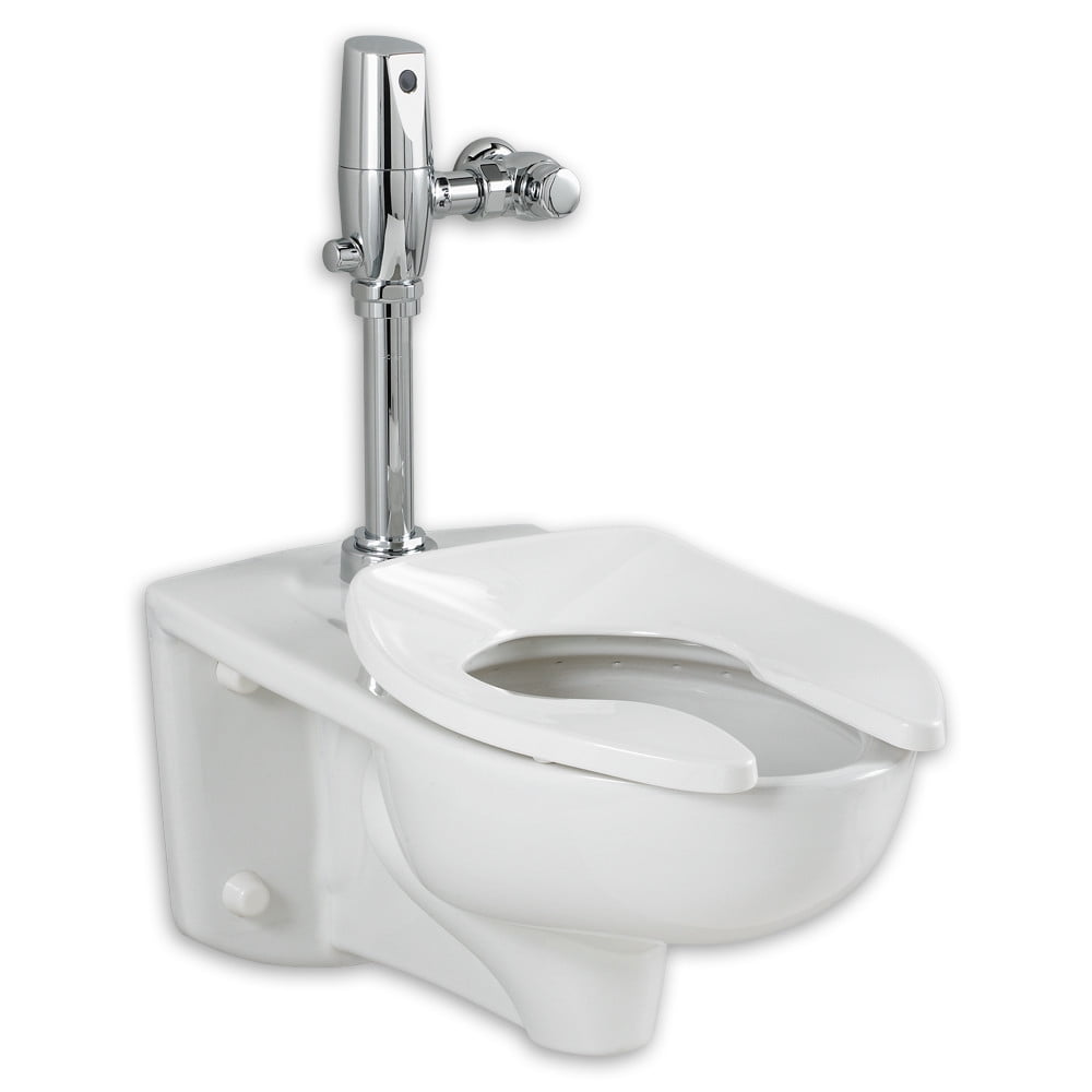 White High Efficiency Wall Mounted Elongated Toilet