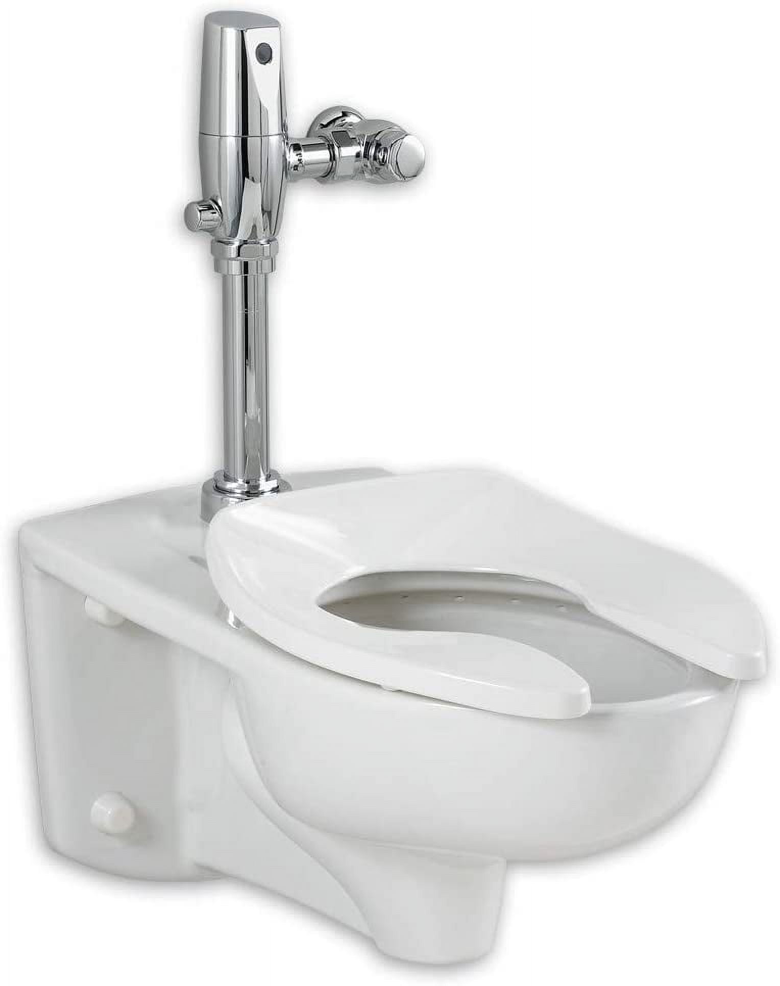 White Elongated Wall Mounted One Piece Dual Flush Toilet
