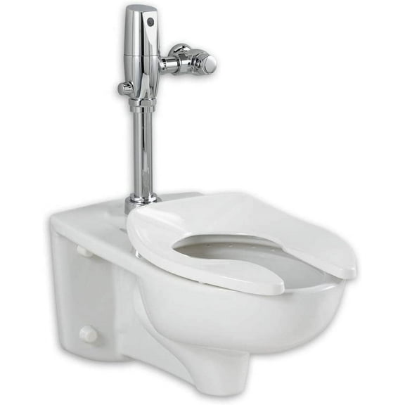 American Standard 3351576.020 Afwall Universal Floor Mount Toilet Bowl with Everclean and Dual Flush Selectronic Flush