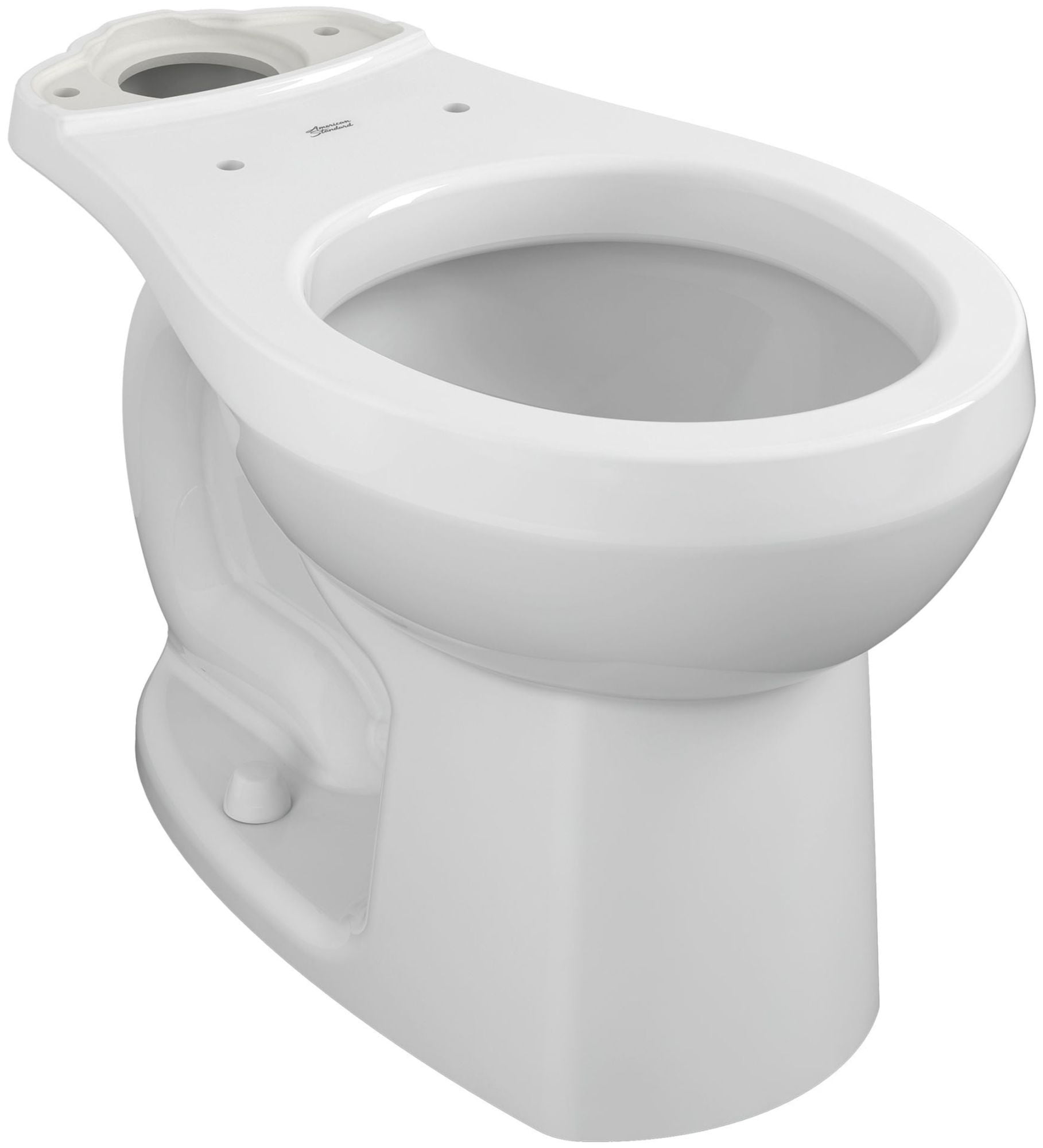 White Vitreous China Round Front Toilet Bowl