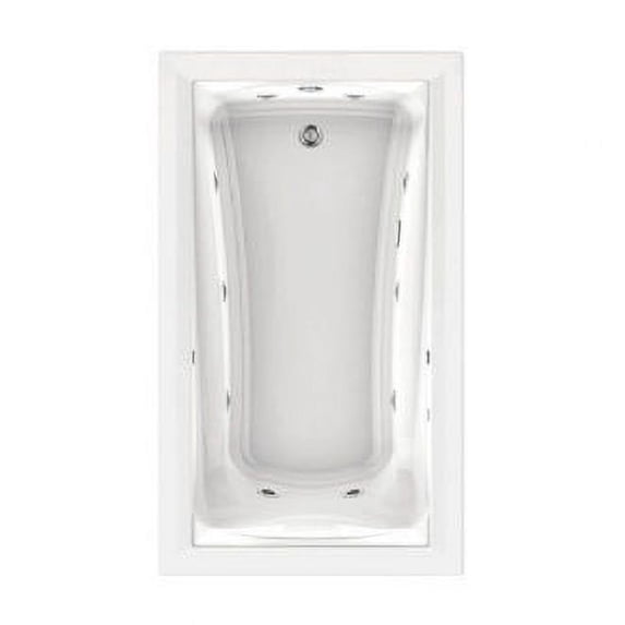 American Standard 3575.048Wc Green Tea 72" Acrylic Whirlpool Bathtub - White