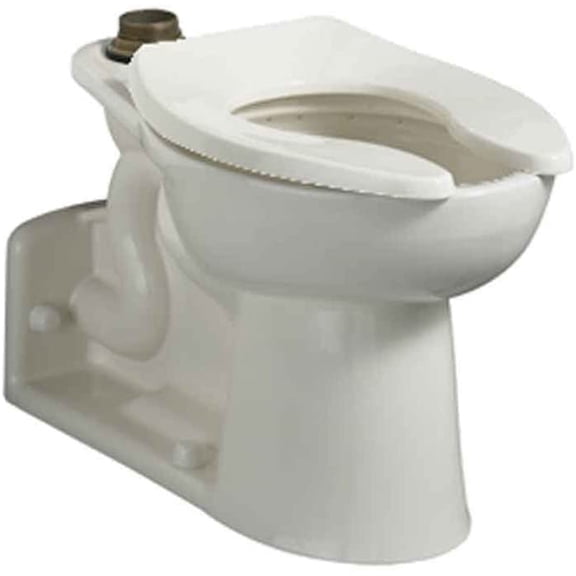 American Standard 3696.001.020 Priolo Right Height Elongated Top Spud Toilet Bowl Only with Slotted Rim, White