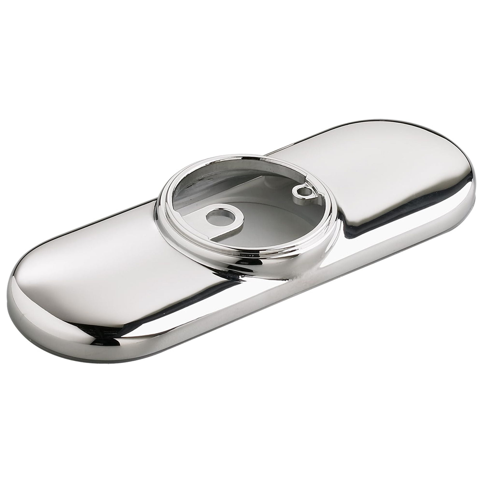 Polished Chrome Brass 4" Deck Plate for Bathroom Faucet