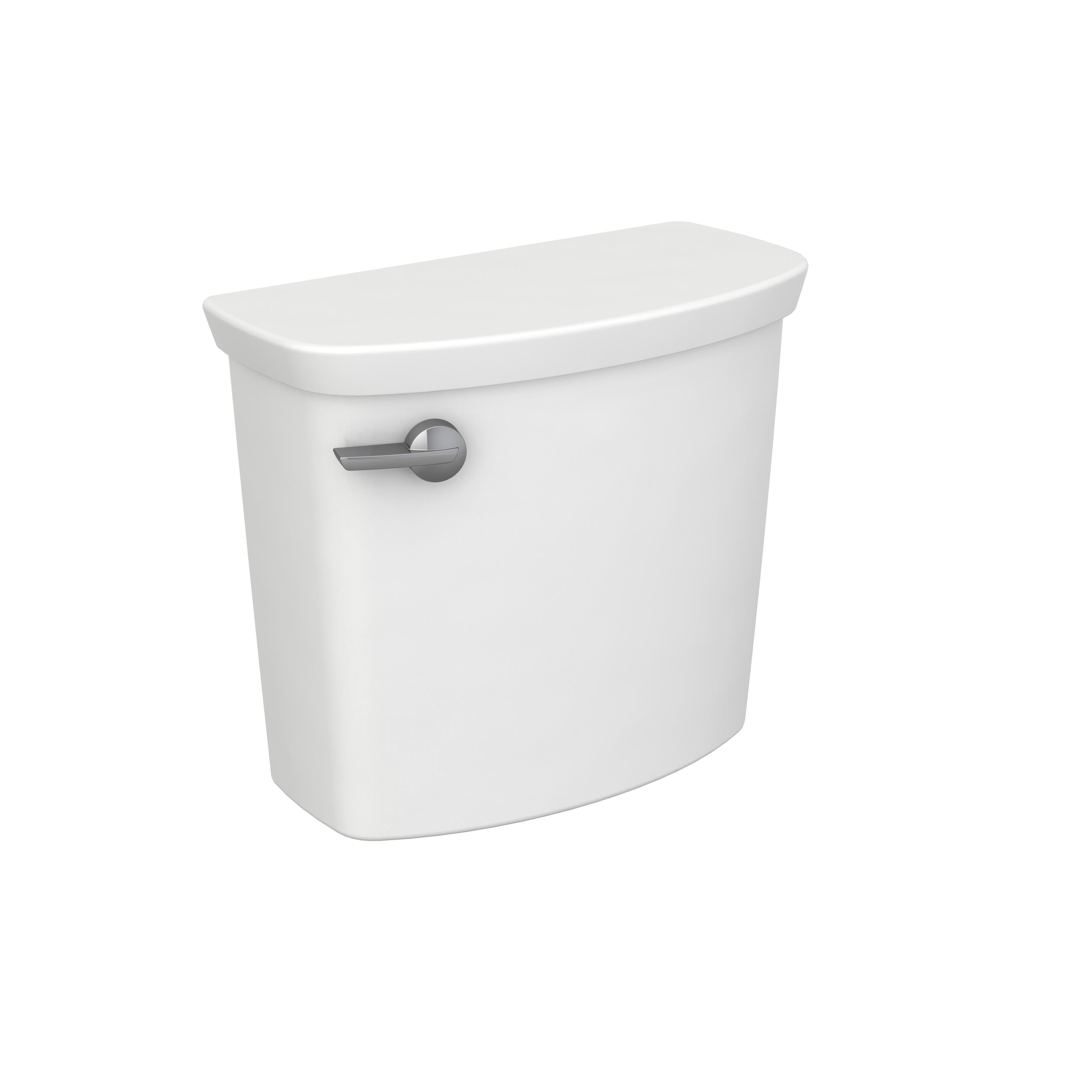 White Dual Flush Elongated Wall Mounted Toilet Tank
