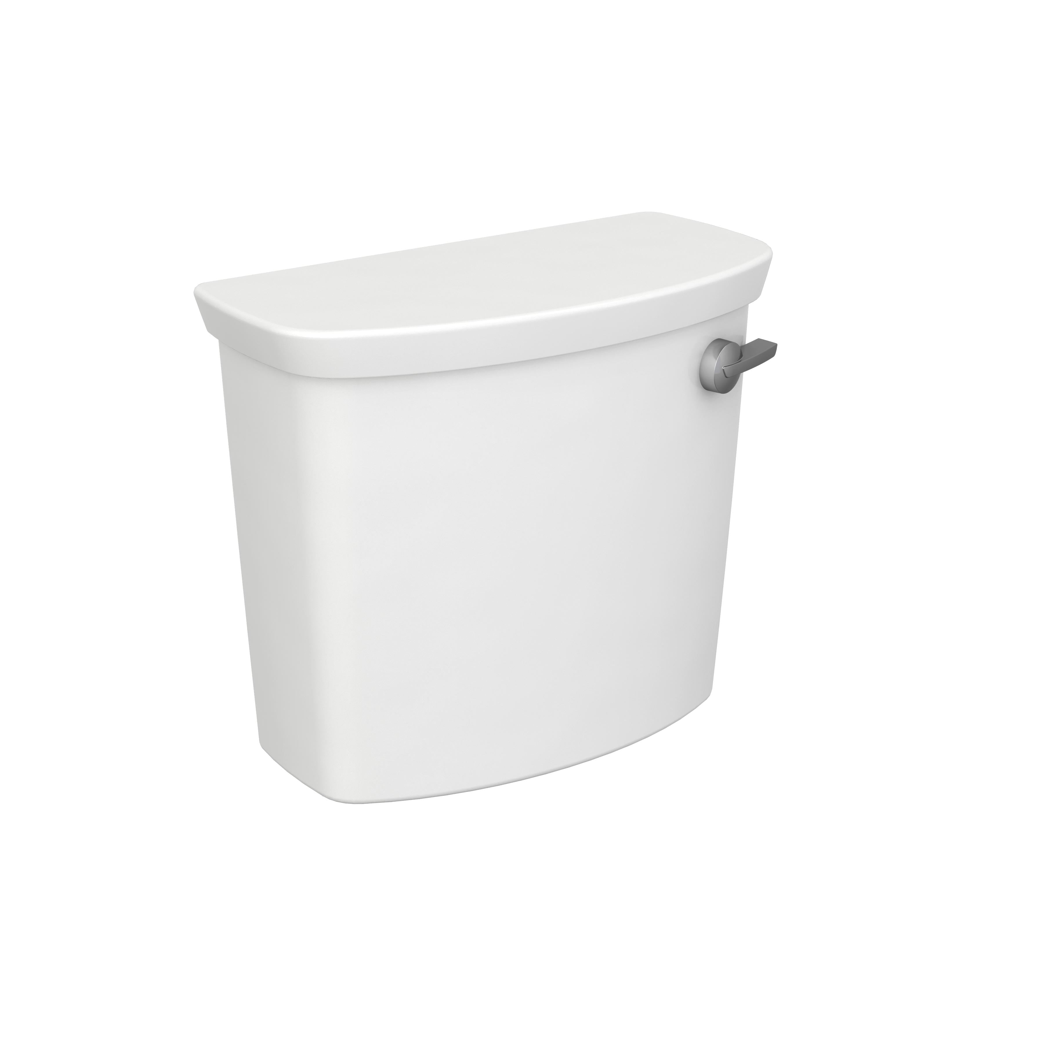 White Dual Flush Wall Mounted Toilet Tank with Right-Hand Lever