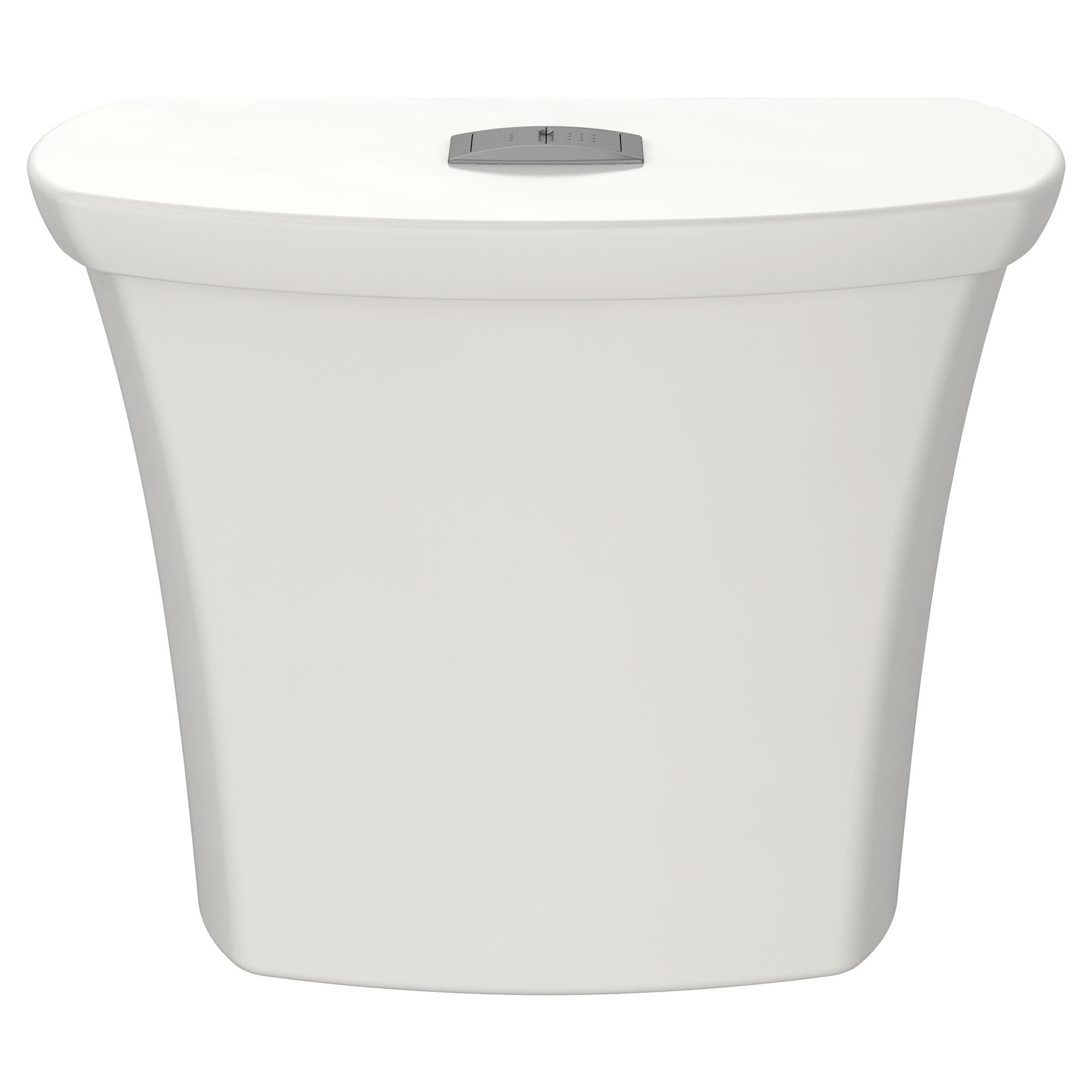 White Dual Flush Toilet Tank with Soft Angles