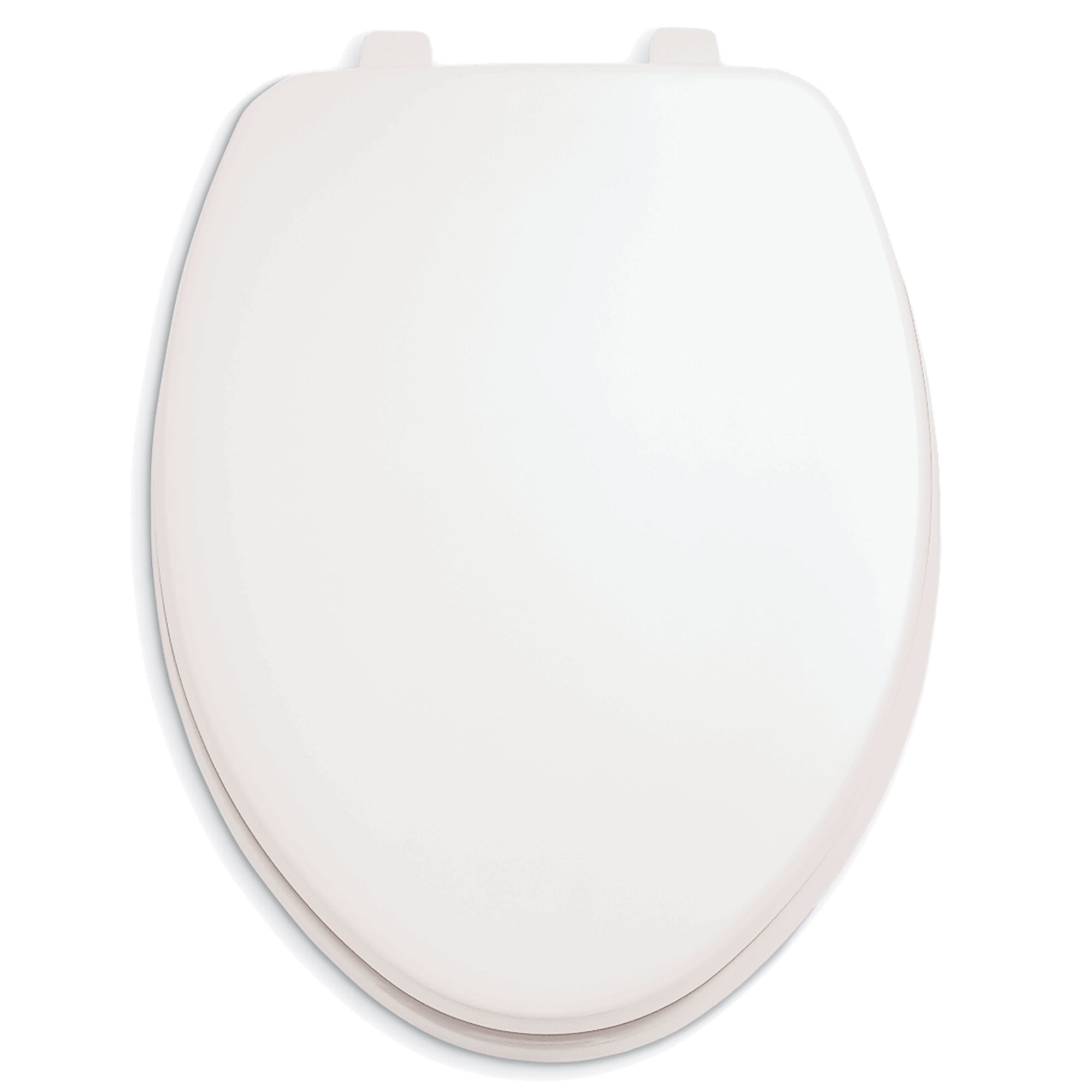 White High-Gloss Wooden Elongated Toilet Seat with Cover