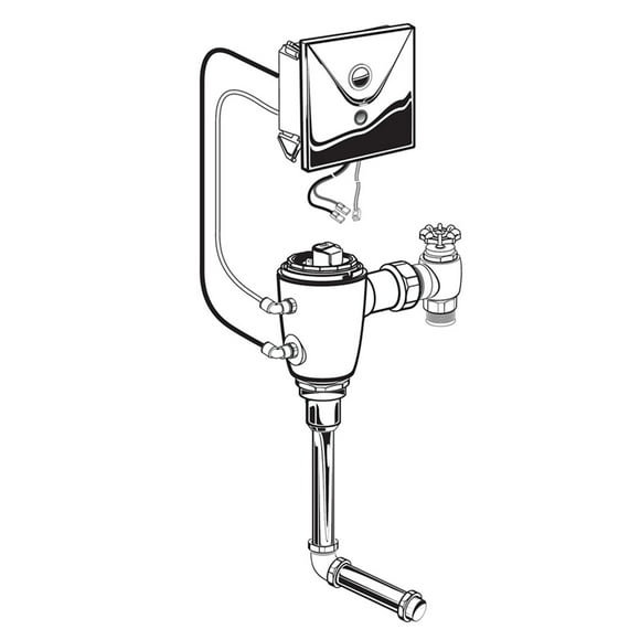 American Standard 606B.301 Selectronic 0.125 Gpf Electronic Urinal Flushometer For 3/4"