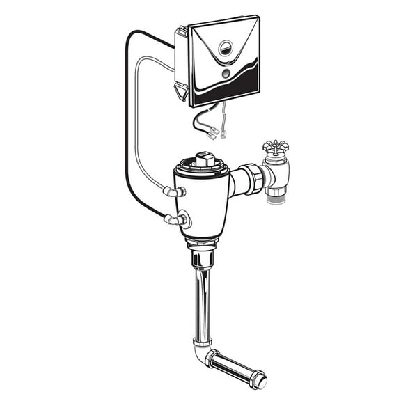 American Standard 606B305.007 Selectronic 0.5 Gpf Electronic Urinal Flushometer For 3/4"