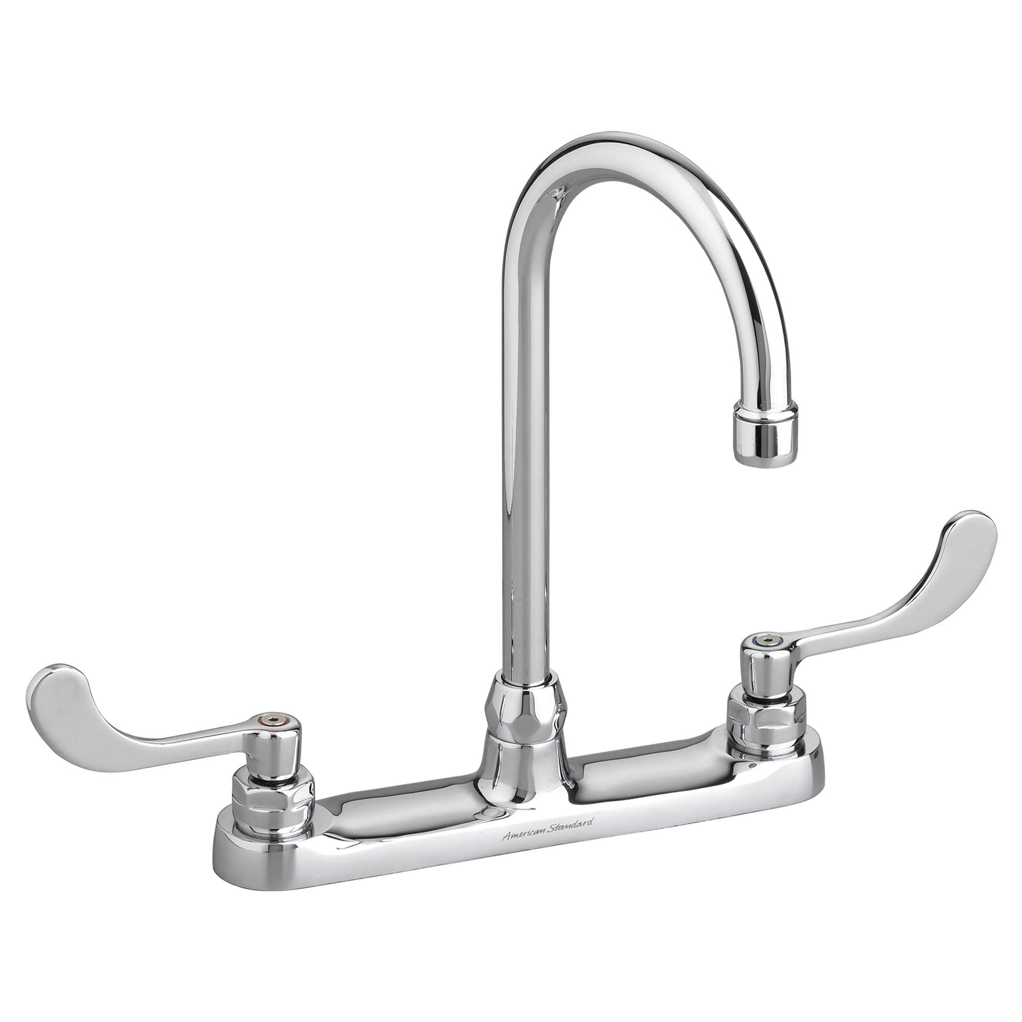 Chrome High-Arch Double Handle Kitchen Faucet